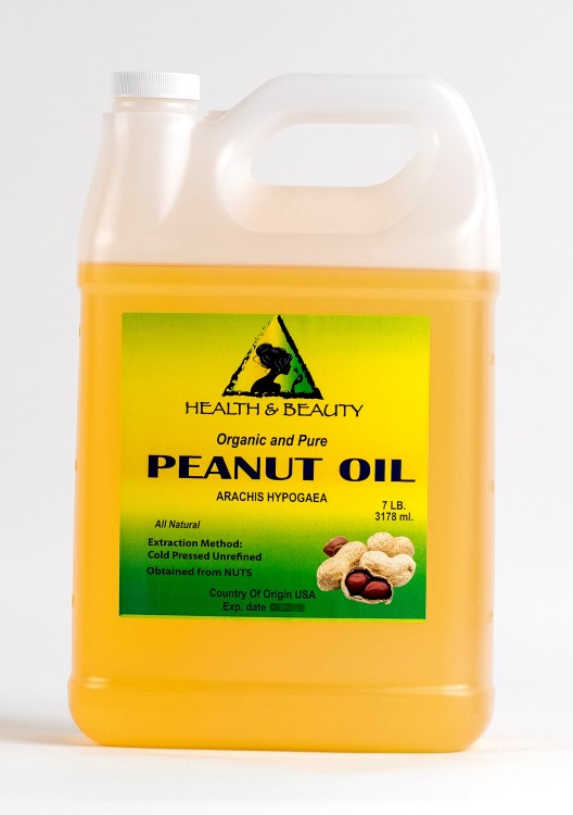 Peanut oil unrefined organic carrier cold pressed virgin raw pure 7 lb